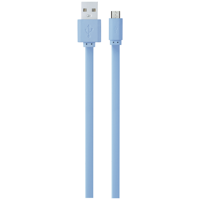Volkano Micro USB Cable - Slim Series - Light Blue