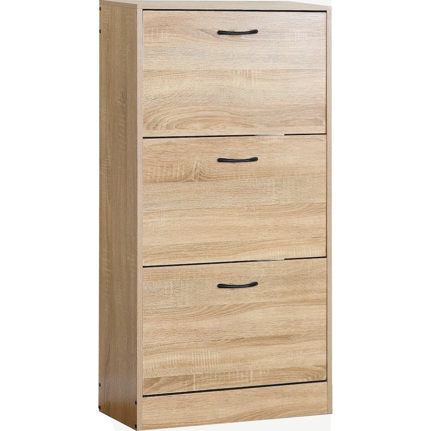 Everfurn Tamar Shoe Cabinet - Small - Oak
