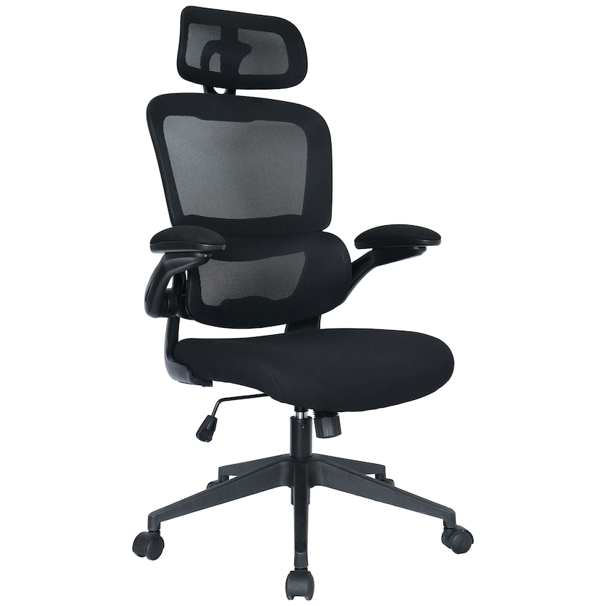 Everfurn Owen High Back Office Chair - Black