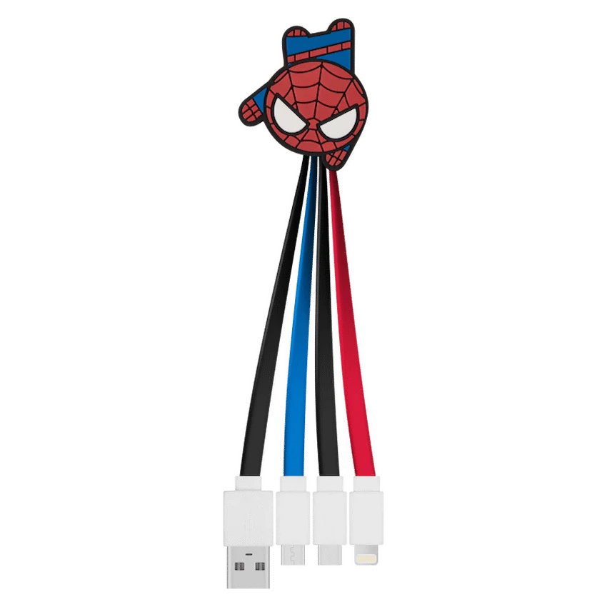 Marvel 3-in-1 Charging Cable - Spider-Man