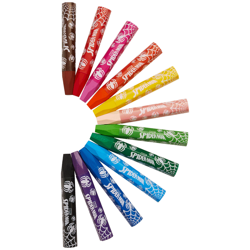 Spiderman 12 Oil Pastels Multi