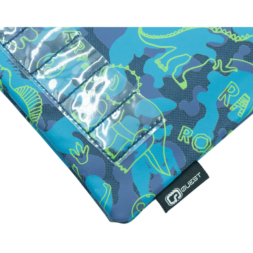 Quest Shine Pencil Case - Dino - Green