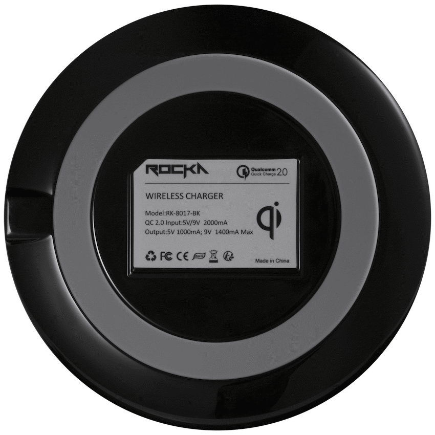 Rocka Liberty Series Qi Wireless Phone Charger - Black