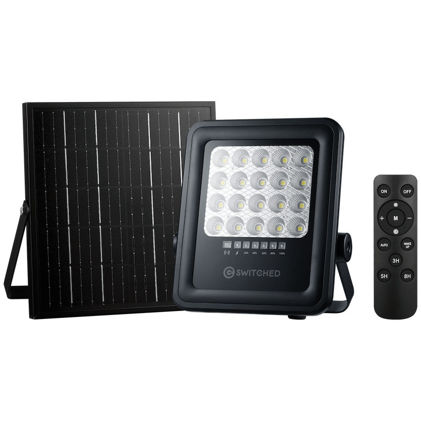 Switched Urban Pro Series - 50w Solar Floodlight with Remote