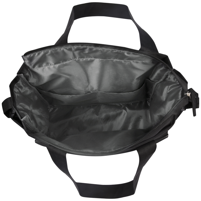 Totes Babe Caricia 22l Diaper Tote Bag - Black/Grey