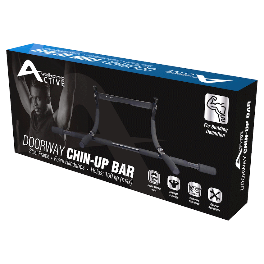 Volkano Active Doorway Chin-Up Bar - Black