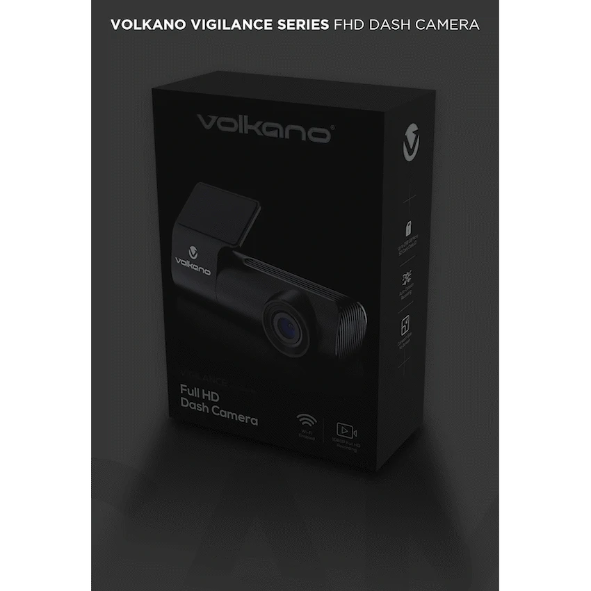 Volkano Vigilance Series FHD Dash Camera - Black - Image 6