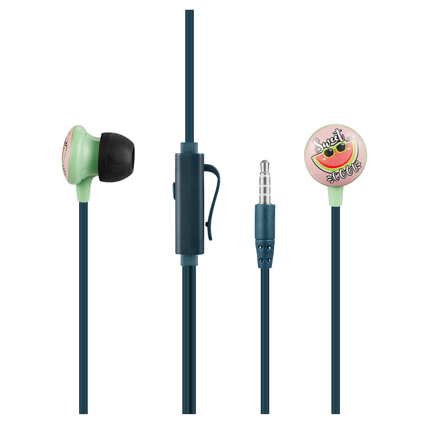 Volkano Kiddies Series Earphones with Keychain - Watermelon2
