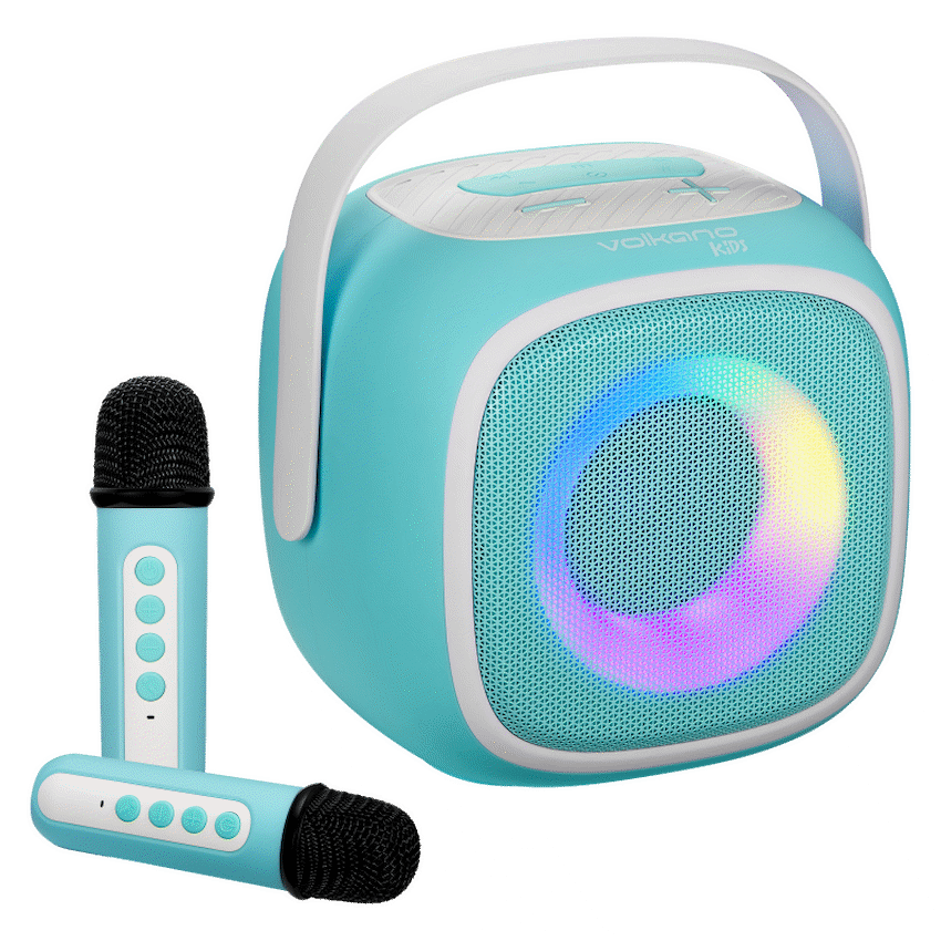 Volkano Kids SingMate Series Bluetooth Speaker with 2 Wireless Microphones - Mint