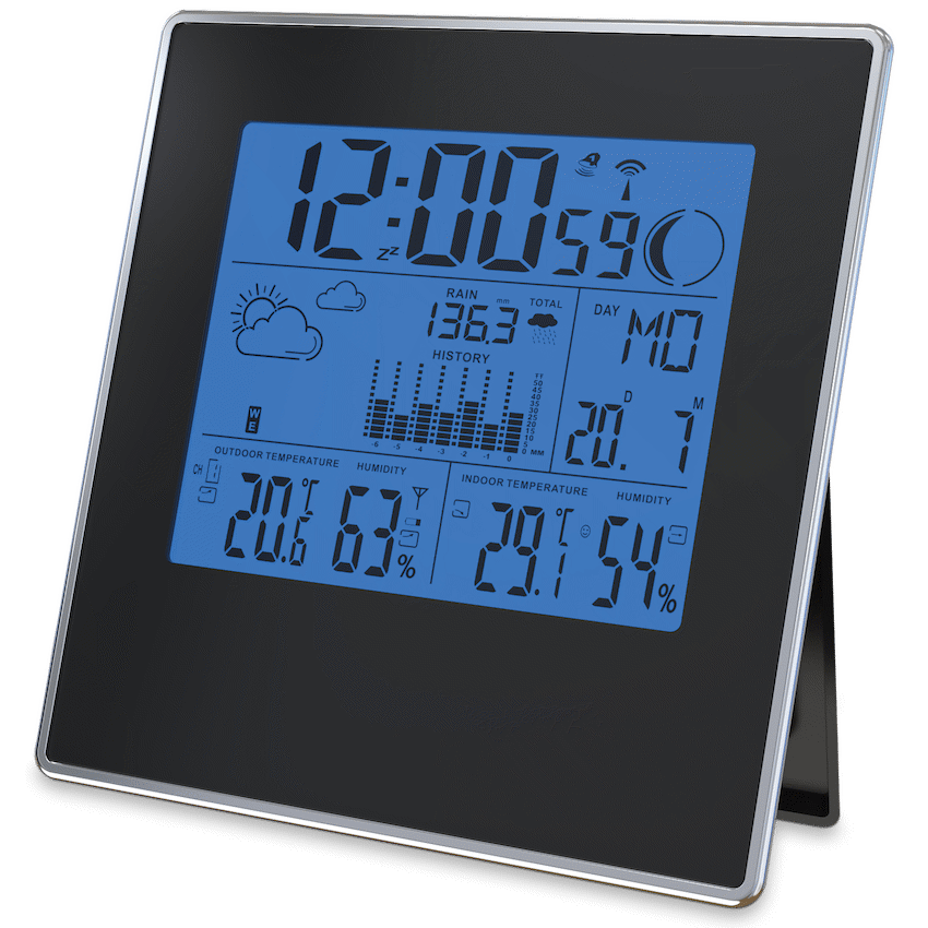 Volkano Storm series Weather Station - Black