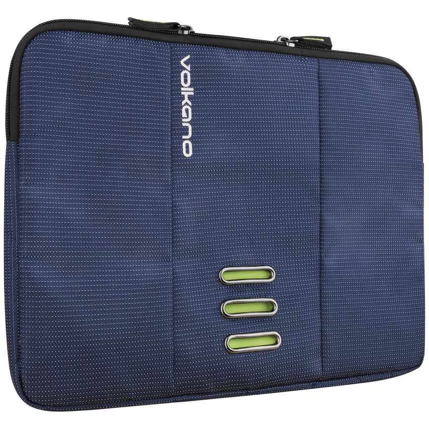 Volkano Latitude Laptop Sleeve 13" to 14.1" - Navy/Lime