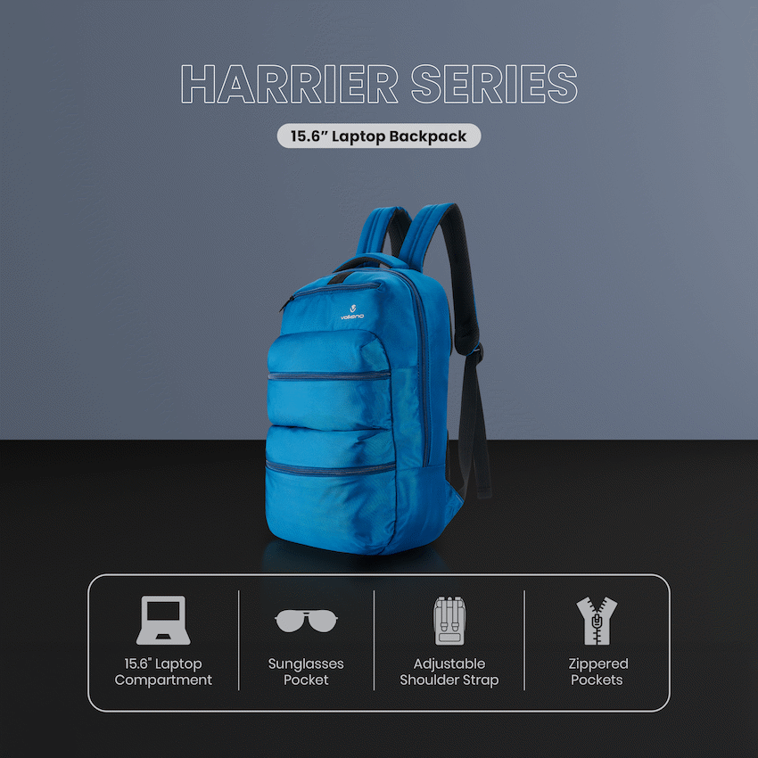 Volkano Harrier 15.6" Laptop Backpack Blue - Image 5