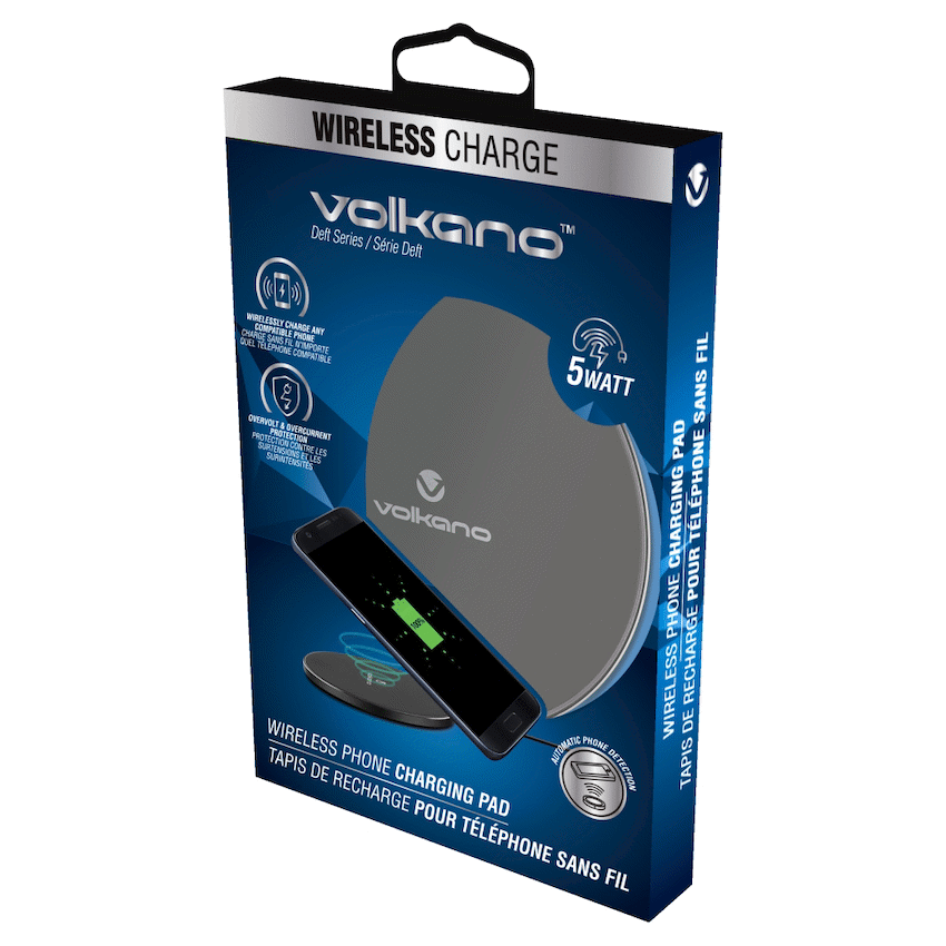 Volkano Deft Series Wireless Phone Charge Pad (CF)