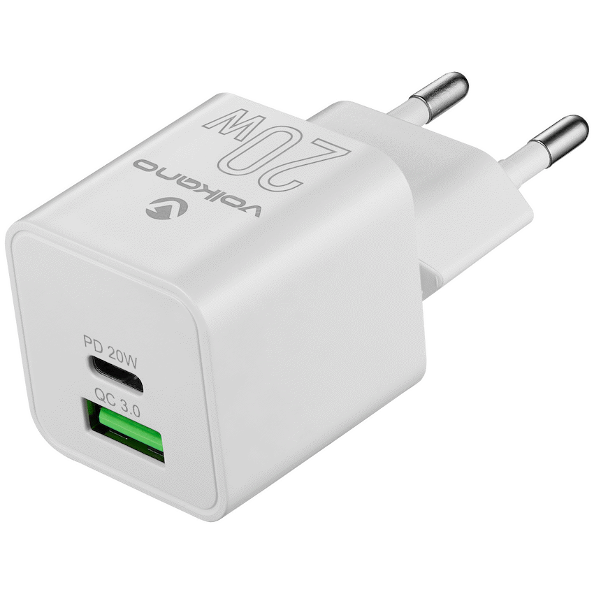 Volkano Dyna Duo 20w PD + QC 3.0 Wall Charger