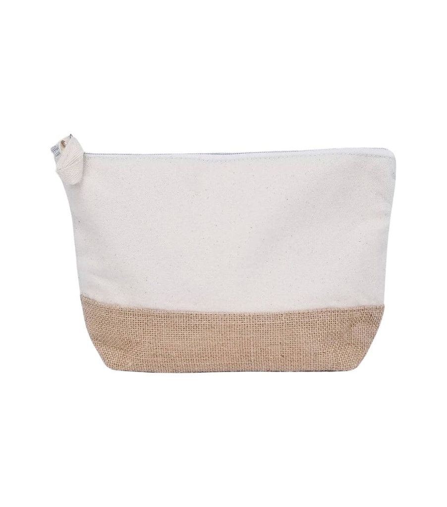 ASSENS - GRS-certified Recycled Cotton-Jute Zipper Pouch