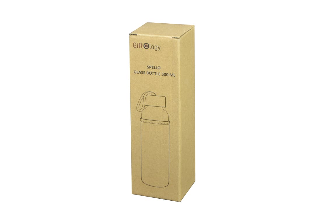 SPELLO - Promotional Glass Bottle with Jute Sleeve
