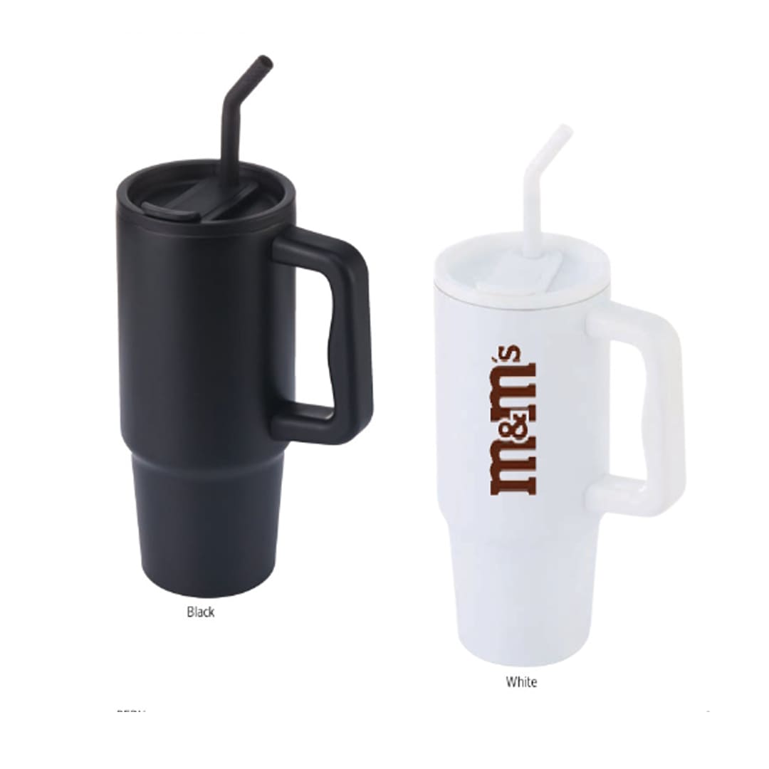 BERN - Recycled Stainless Steel Tumbler with Reusable Straw