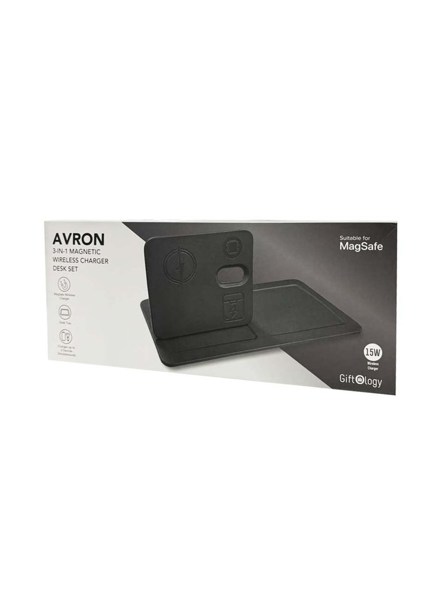 AVRON - Giftology 3-in-1 Magnetic Wireless Charger Desk Tray