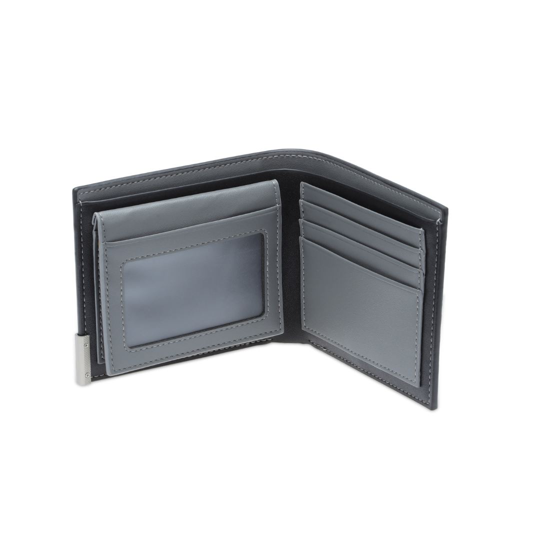 NIORT - Men's Billfold PU wallet with flip pocket