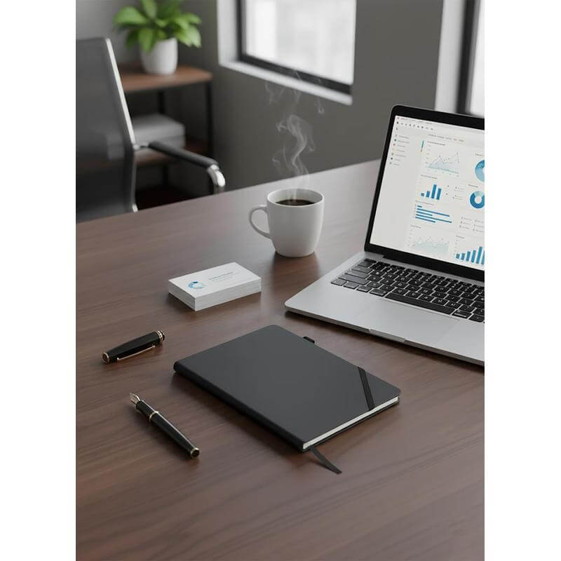 FAROE - Santhome A5 PU Hard Cover Notebook with Pen Loop