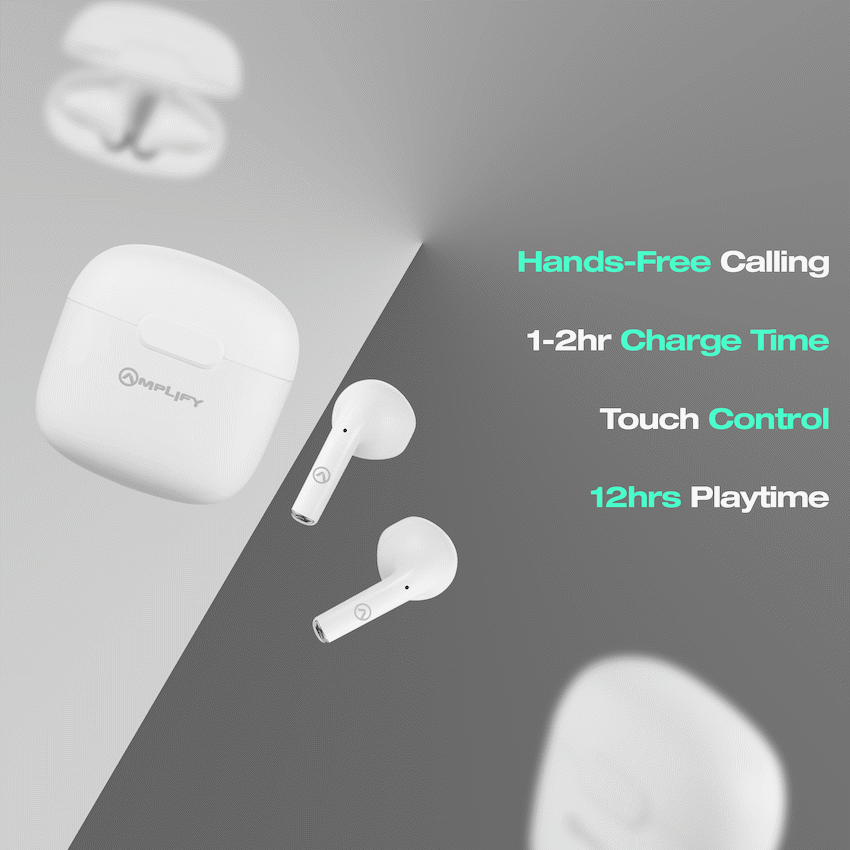 Amplify Note 3.0 Series TWS Earphones - White - Image 4