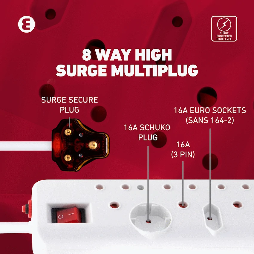 Ellies 8-Way High Surge Multiplug 0.5m - Image 12