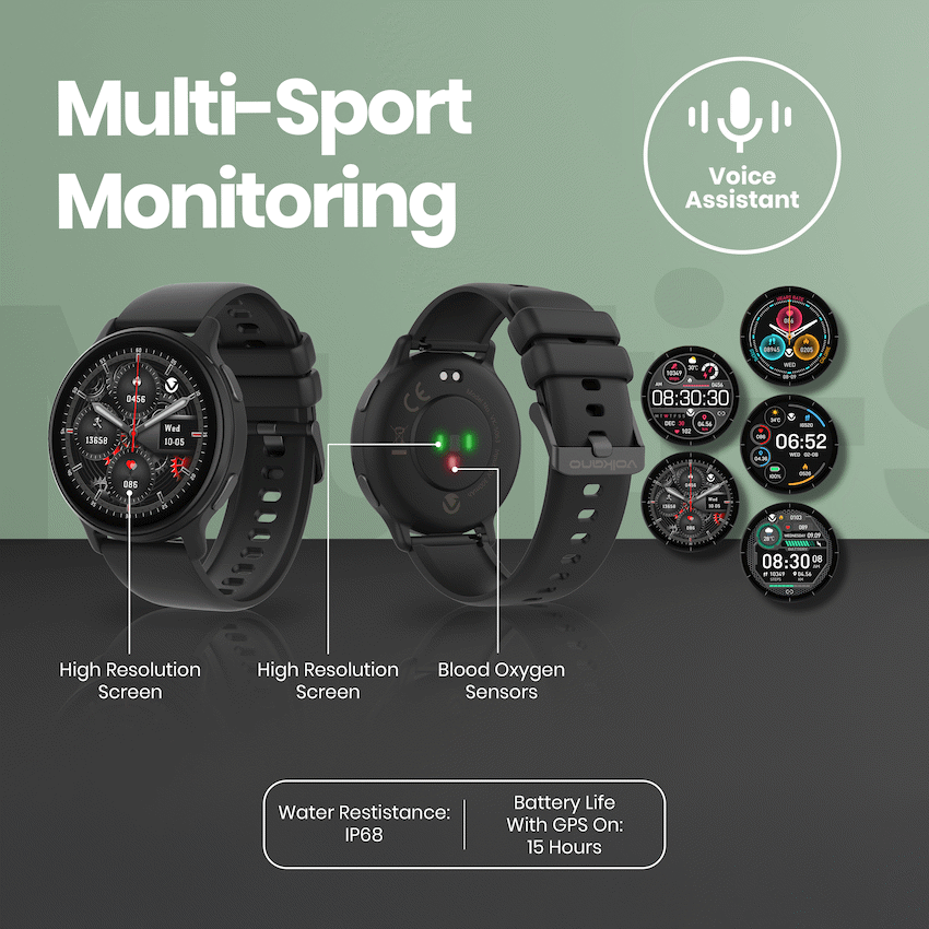 Volkano Stellar Series GPS Watch - Black - Image 4