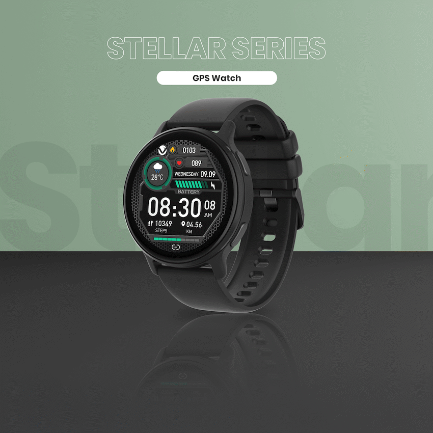 Volkano Stellar Series GPS Watch - Black - Image 6