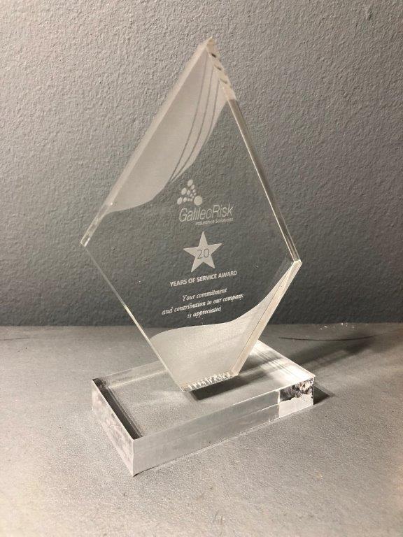 Acrylic Clear Base Diamond 03 - 19cm