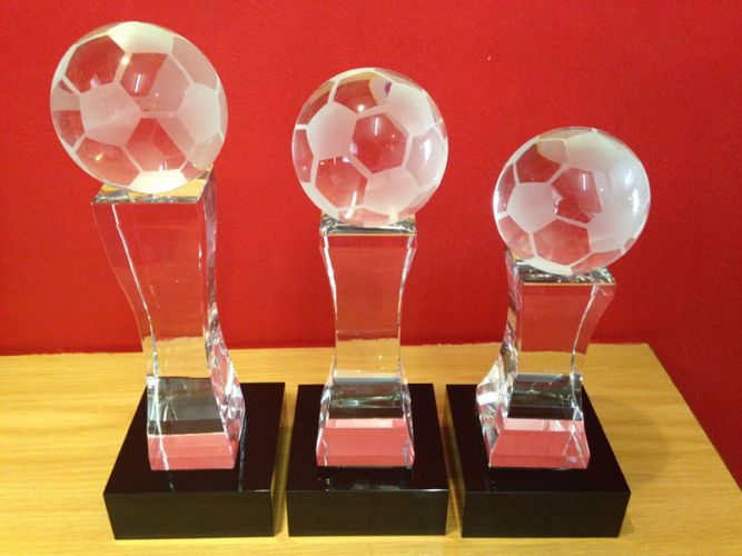 G57 - Soccer Ball Crystal Award 30.5cm