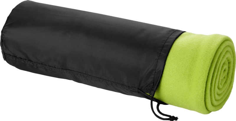 Huggy fleece plaid blanket with carry pouch 150x120 cm