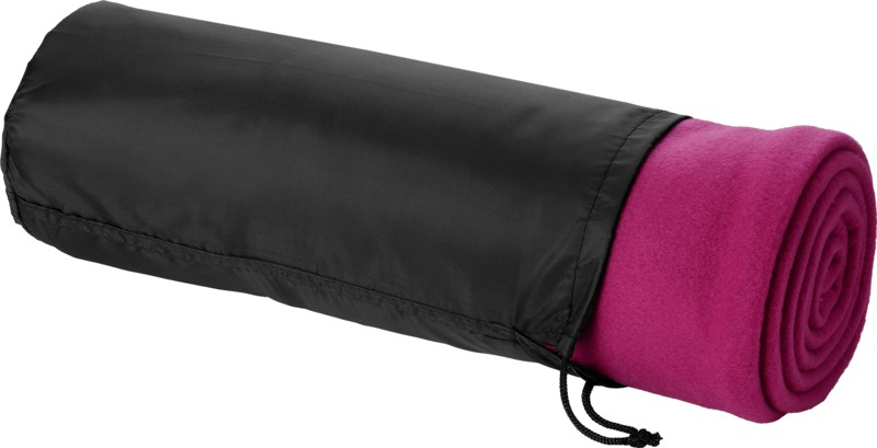 Huggy fleece plaid blanket with carry pouch 150x120 cm - Image 7