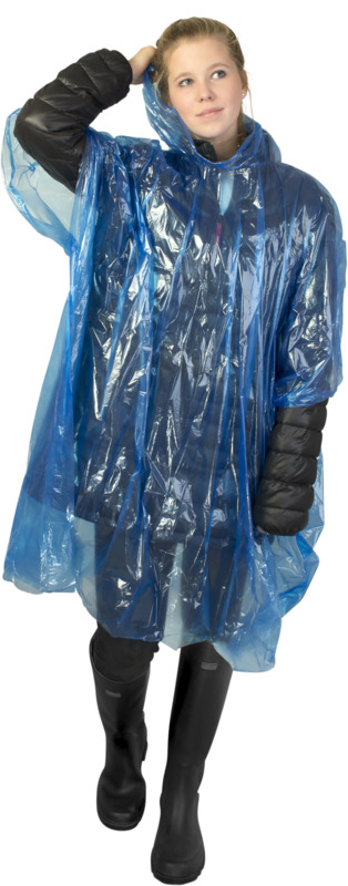 Ziva disposable rain poncho with storage pouch - Image 8