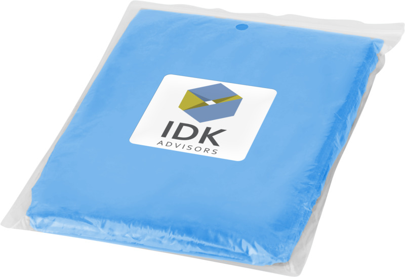 Ziva disposable rain poncho with storage pouch - Image 10
