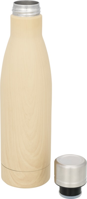 Vasa 500 ml wood-look copper vacuum insulated bottle - Image 3