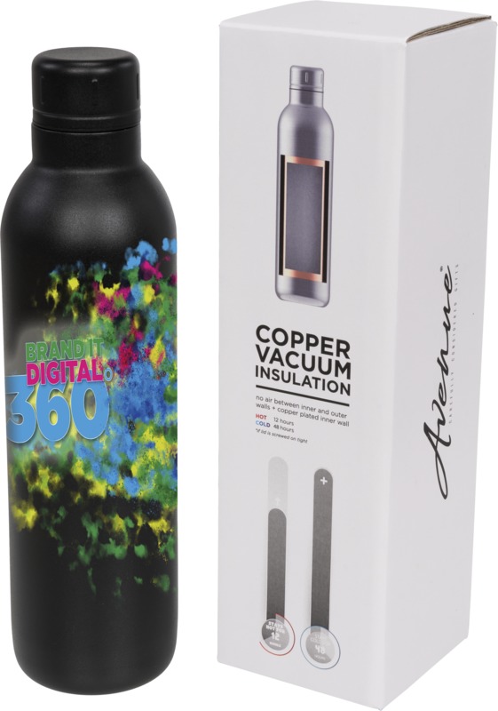 Odin 510 ml copper vacuum insulated water bottle - Image 8