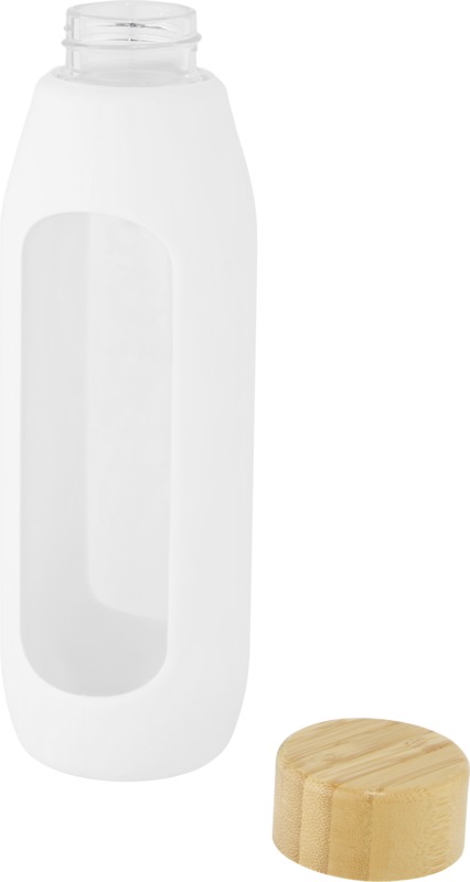 Tidan 600 ml borosilicate glass bottle with silicone grip - Image 3