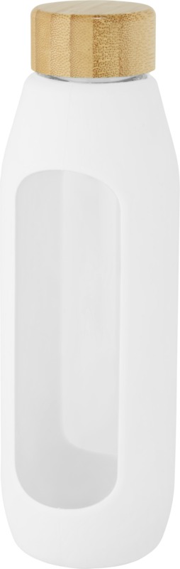 Tidan 600 ml borosilicate glass bottle with silicone grip - Image 4