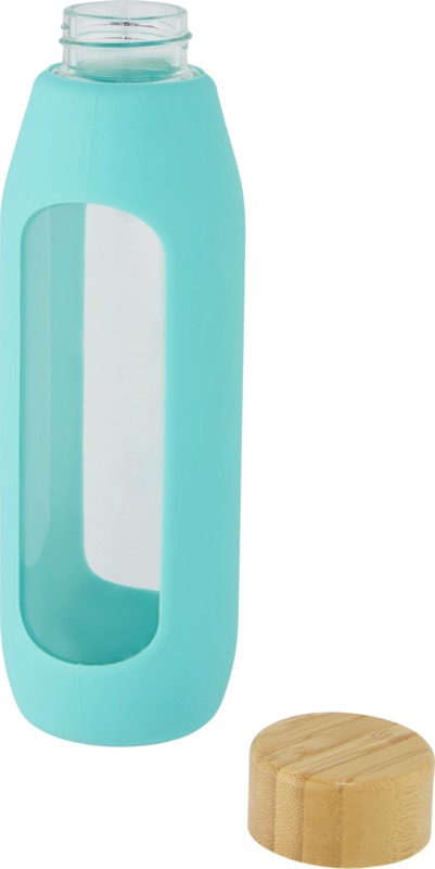 Tidan 600 ml borosilicate glass bottle with silicone grip - Image 10