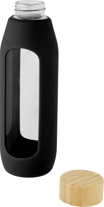 Tidan 600 ml borosilicate glass bottle with silicone grip - Image 23