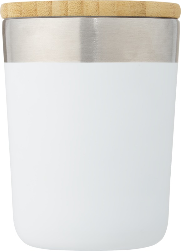 Lagan 330 ml copper vacuum insulated stainless steel tumbler with bamboo lid - Image 2
