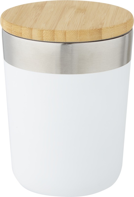 Lagan 330 ml copper vacuum insulated stainless steel tumbler with bamboo lid - Image 3