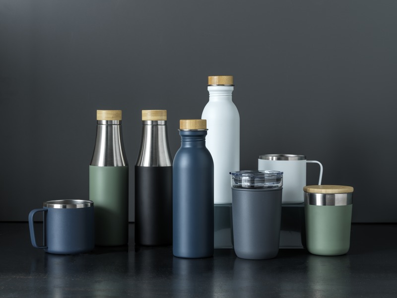 Lagan 330 ml copper vacuum insulated stainless steel tumbler with bamboo lid - Image 24