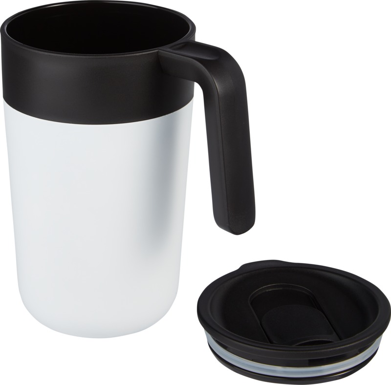 Nordia 400 ml double-wall recycled mug - Image 3