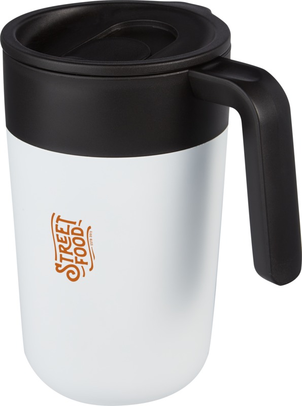 Nordia 400 ml double-wall recycled mug - Image 6