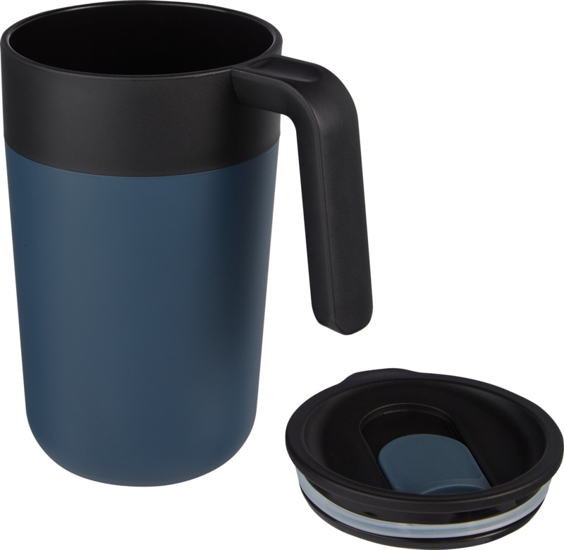 Nordia 400 ml double-wall recycled mug - Image 9