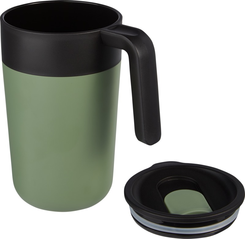 Nordia 400 ml double-wall recycled mug - Image 15