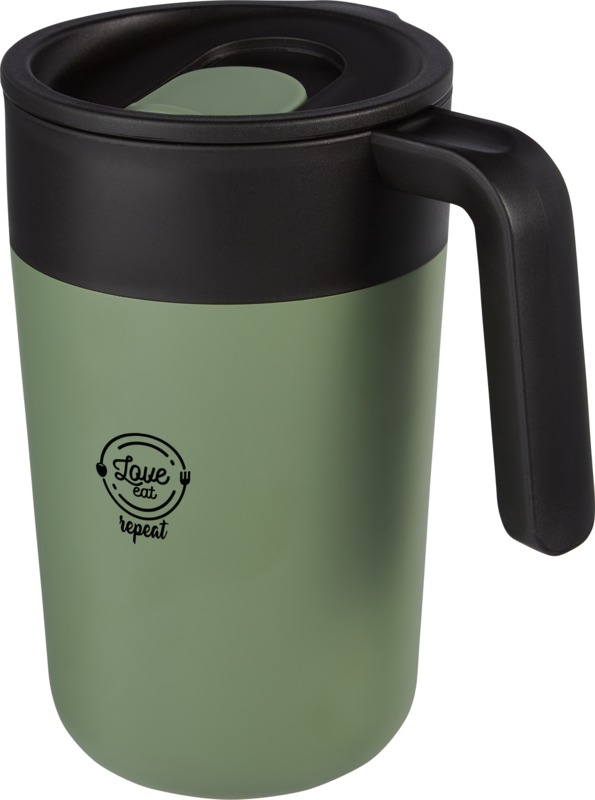 Nordia 400 ml double-wall recycled mug - Image 18