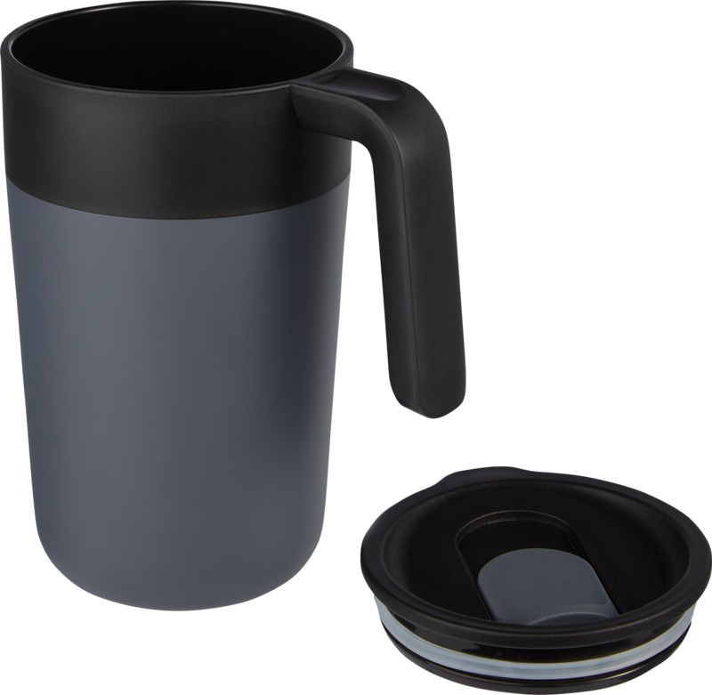 Nordia 400 ml double-wall recycled mug - Image 21