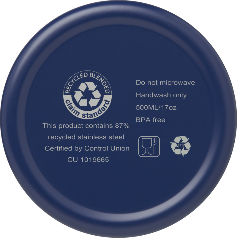 Vasa 500 ml RCS certified recycled stainless steel copper vacuum insulated bottle - Image 25